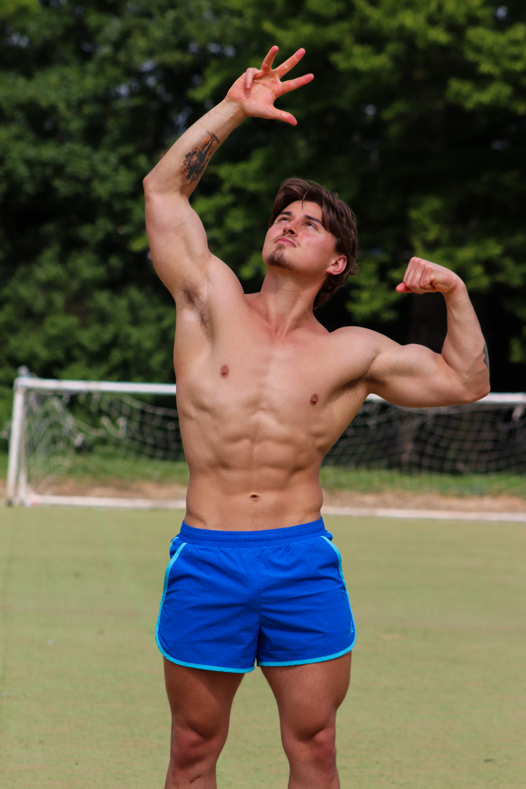 CAMIA Retro Training Short 3" - Blue